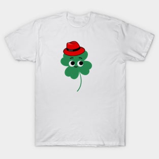 Nervous clover leaf on St. Patrick's Day T-Shirt